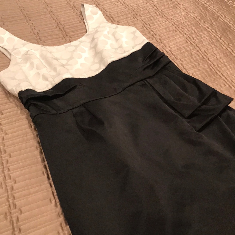Limited Edition dress, white top, black skirt, 10
